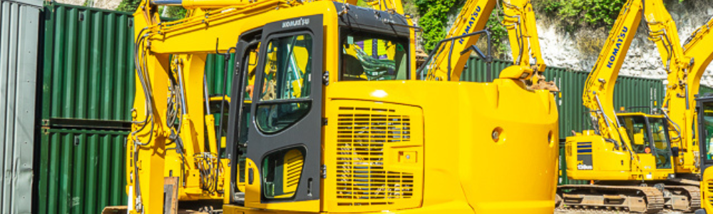 Excavator used for demolition