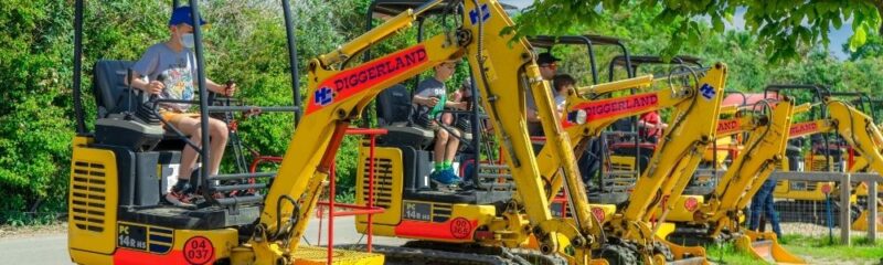 Diggers for sale at Diggerland Devon