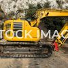 Komatsu PC228 Stock Image